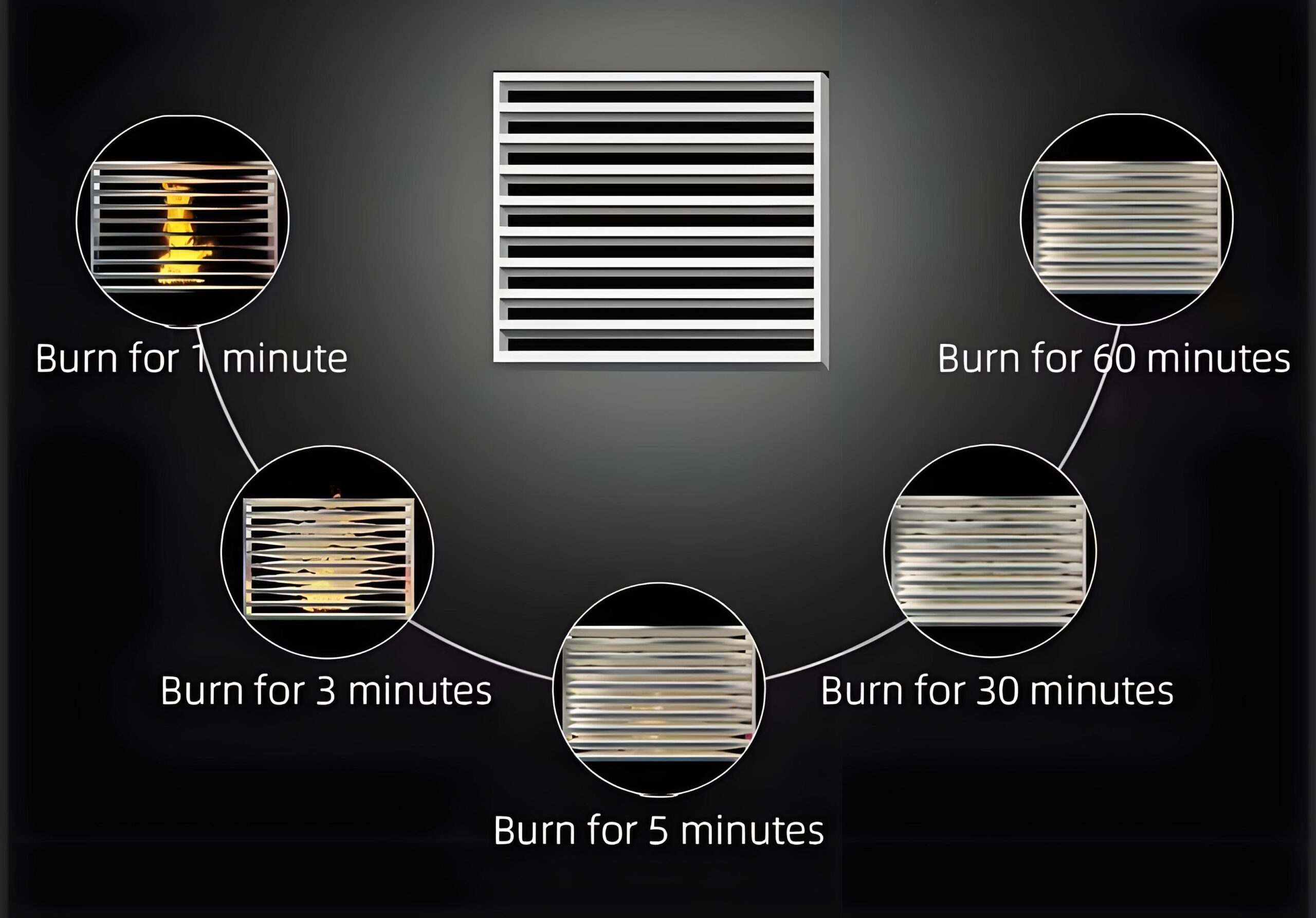 Fire-resistant grille
