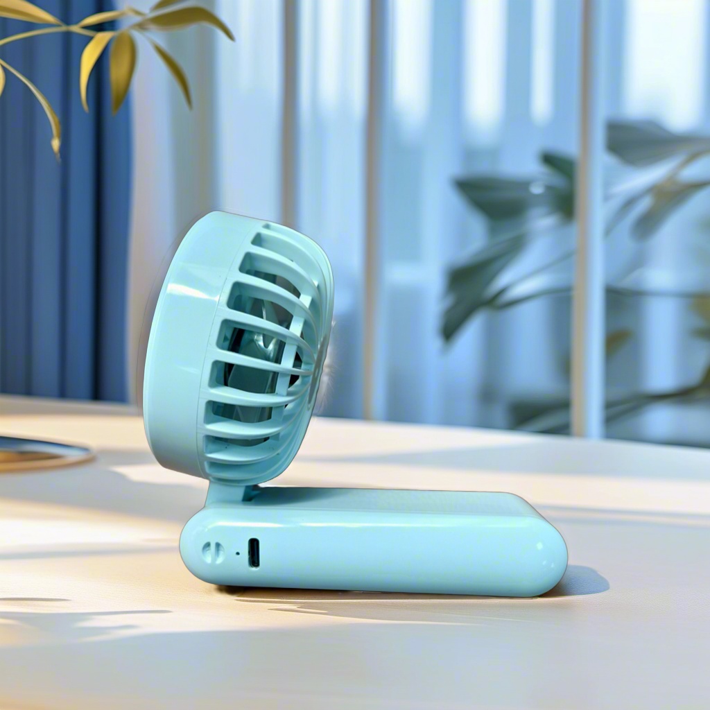 Handheld Ice Compress Semiconductor Cooling Fan USB Rechargeable High Wind Portable Desktop Outdoor Fan